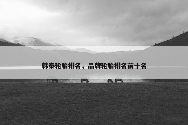 韩泰轮胎排名，品牌轮胎排名前十名