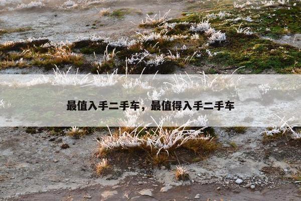 最值入手二手车，最值得入手二手车