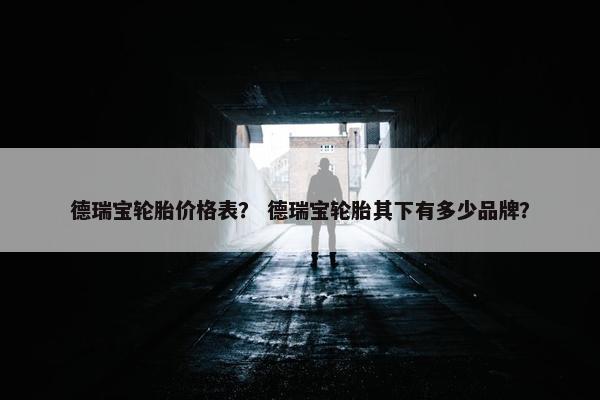 德瑞宝轮胎价格表？ 德瑞宝轮胎其下有多少品牌？