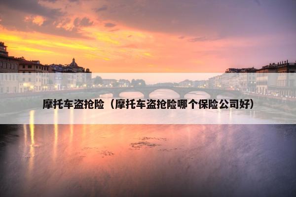 摩托车盗抢险（摩托车盗抢险哪个保险公司好）