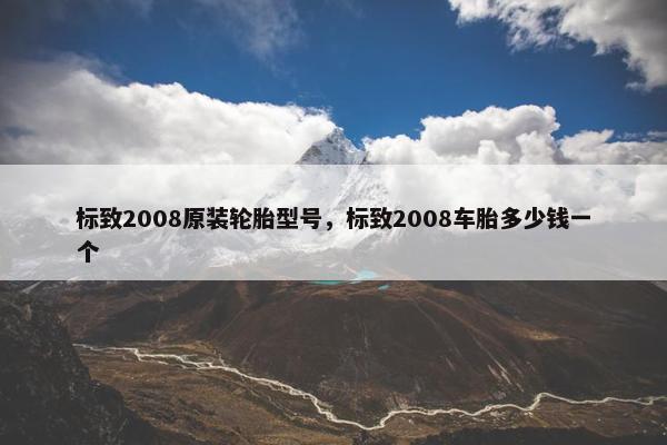 标致2008原装轮胎型号，标致2008车胎多少钱一个