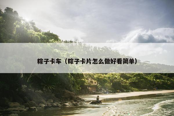 粽子卡车（粽子卡片怎么做好看简单）