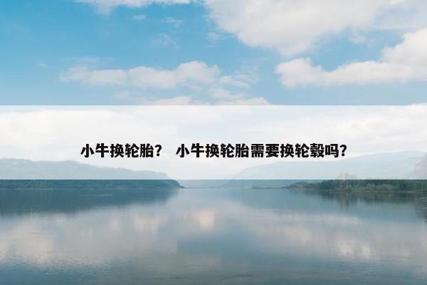 小牛换轮胎？ 小牛换轮胎需要换轮毂吗？
