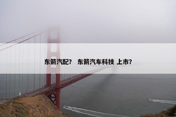 东箭汽配？ 东箭汽车科技 上市？