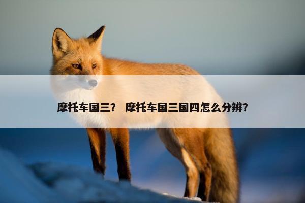 摩托车国三？ 摩托车国三国四怎么分辨？