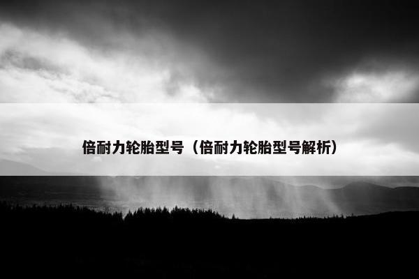 倍耐力轮胎型号（倍耐力轮胎型号解析）