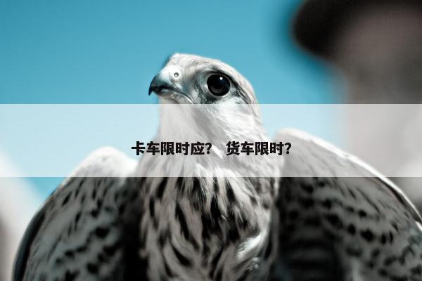 卡车限时应？ 货车限时？