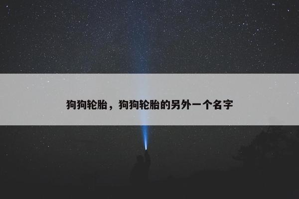 狗狗轮胎，狗狗轮胎的另外一个名字