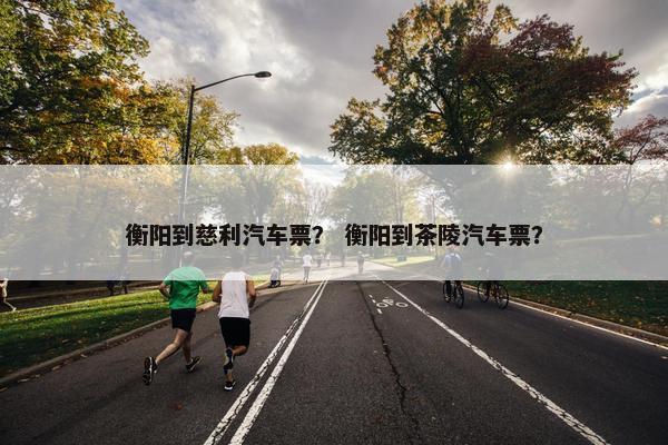 衡阳到慈利汽车票？ 衡阳到茶陵汽车票？