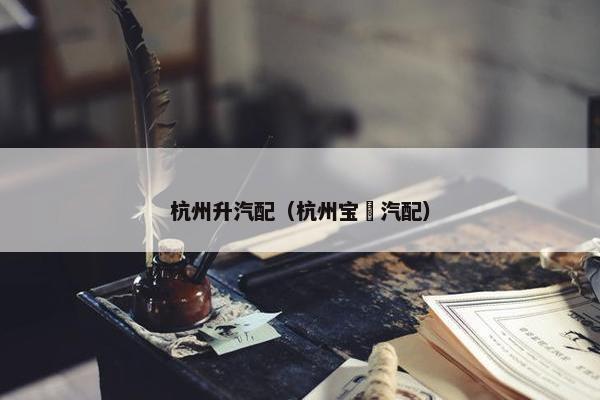 杭州升汽配（杭州宝昇汽配）