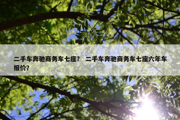 二手车奔驰商务车七座？ 二手车奔驰商务车七座六年车报价？