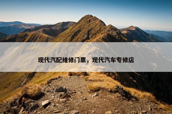 现代汽配维修门票，现代汽车专修店