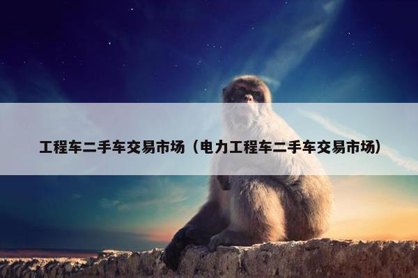 工程车二手车交易市场（电力工程车二手车交易市场）