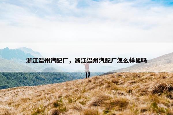 浙江温州汽配厂，浙江温州汽配厂怎么样累吗