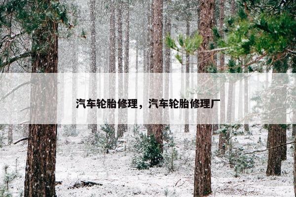汽车轮胎修理，汽车轮胎修理厂