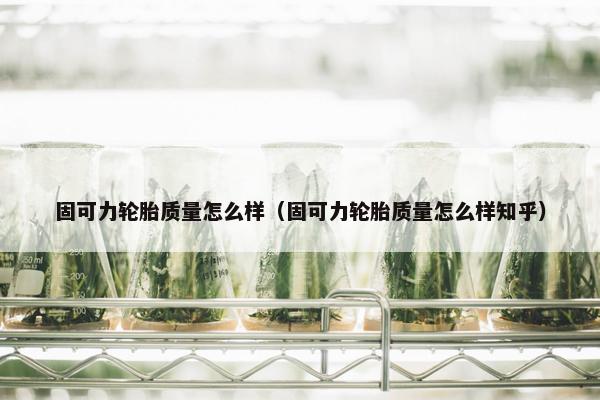 固可力轮胎质量怎么样（固可力轮胎质量怎么样知乎）