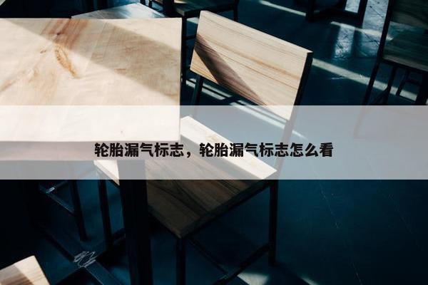 轮胎漏气标志，轮胎漏气标志怎么看