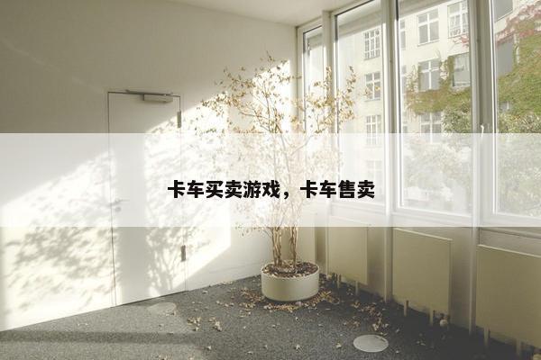 卡车买卖游戏，卡车售卖