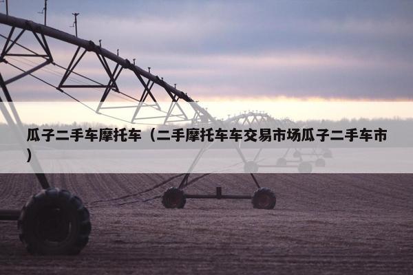瓜子二手车摩托车（二手摩托车车交易市场瓜子二手车市）