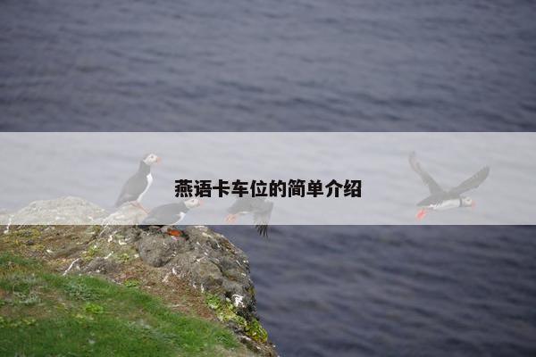 燕语卡车位的简单介绍