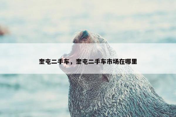 奎屯二手车，奎屯二手车市场在哪里