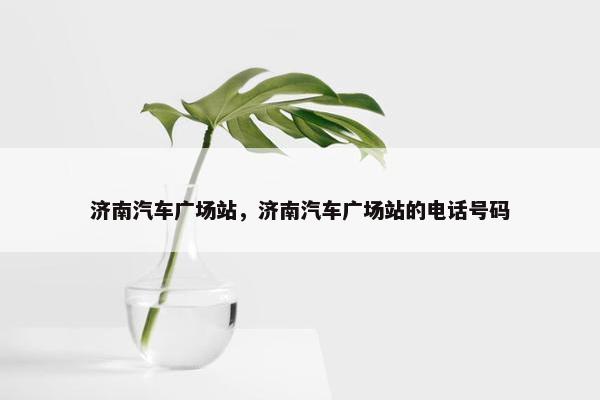 济南汽车广场站，济南汽车广场站的电话号码