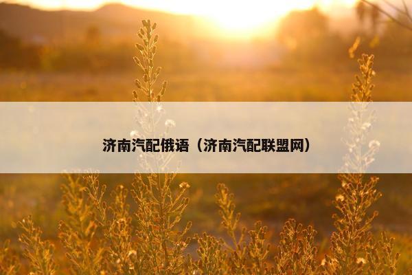 济南汽配俄语（济南汽配联盟网）