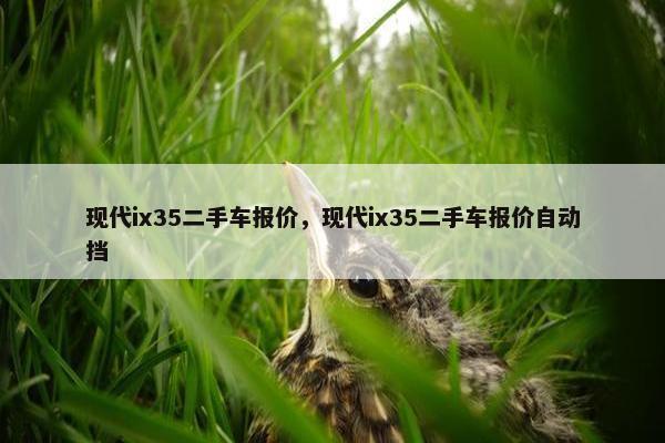 现代ix35二手车报价，现代ix35二手车报价自动挡