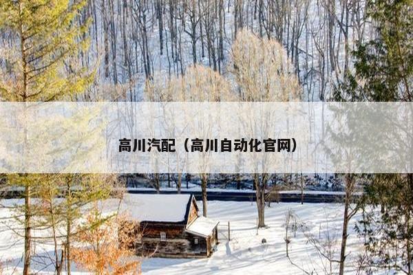 高川汽配（高川自动化官网）