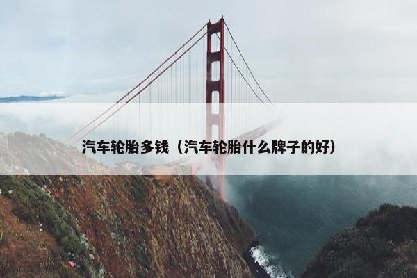 汽车轮胎多钱（汽车轮胎什么牌子的好）