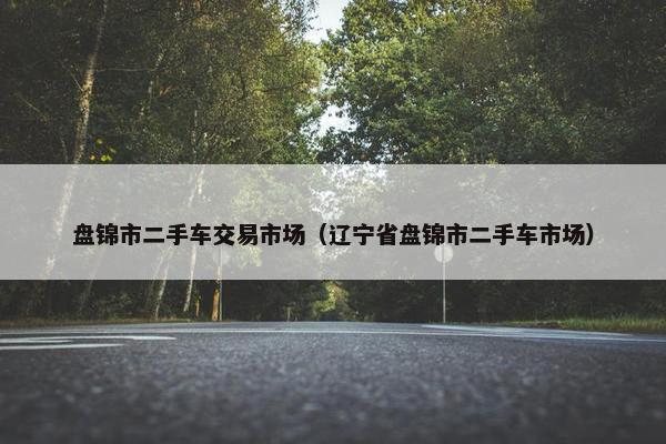 盘锦市二手车交易市场（辽宁省盘锦市二手车市场）