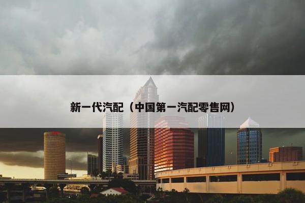 新一代汽配（中国第一汽配零售网）