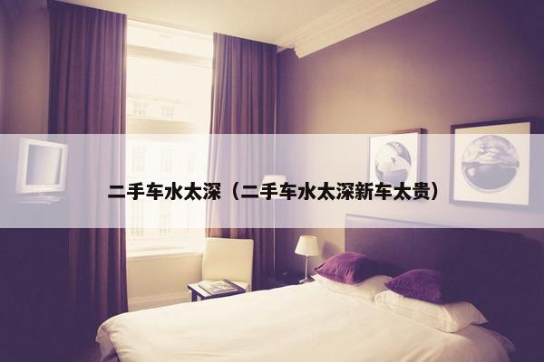 二手车水太深（二手车水太深新车太贵）