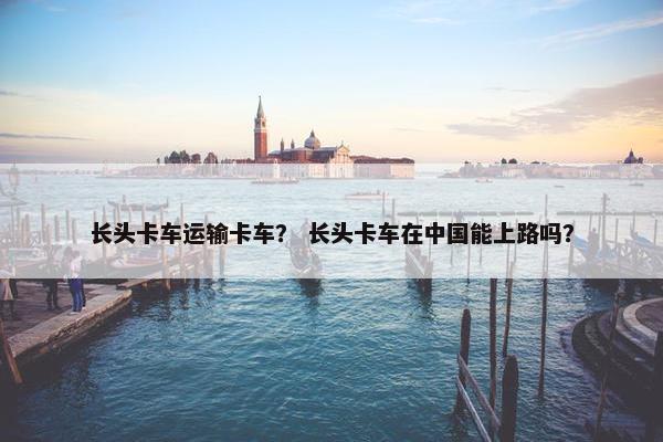 长头卡车运输卡车？ 长头卡车在中国能上路吗？