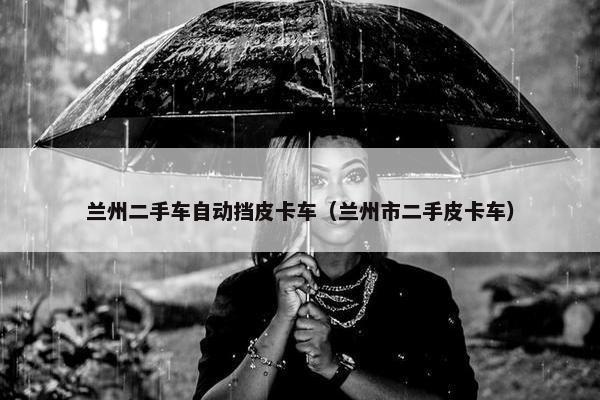 兰州二手车自动挡皮卡车（兰州市二手皮卡车）