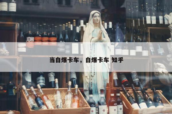 当自爆卡车，自爆卡车 知乎