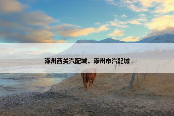 涿州西关汽配城，涿州市汽配城