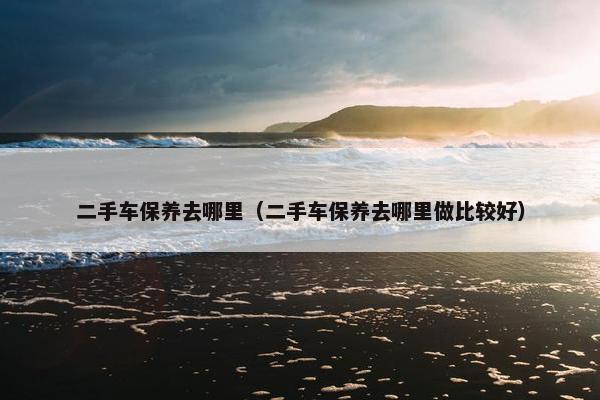 二手车保养去哪里（二手车保养去哪里做比较好）