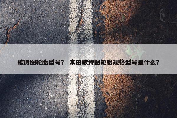 歌诗图轮胎型号？ 本田歌诗图轮胎规格型号是什么？