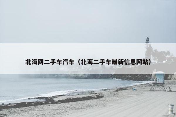 北海网二手车汽车（北海二手车最新信息网站）