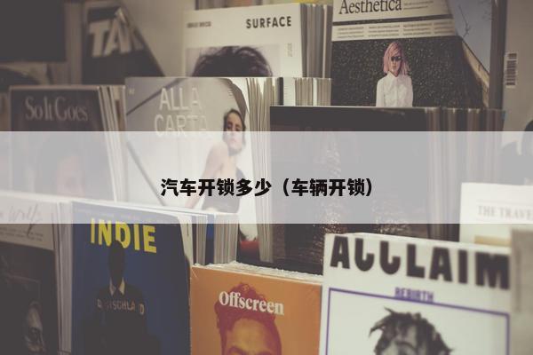 汽车开锁多少（车辆开锁）