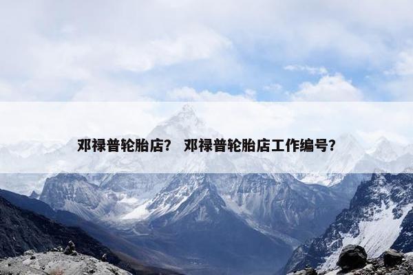 邓禄普轮胎店？ 邓禄普轮胎店工作编号？