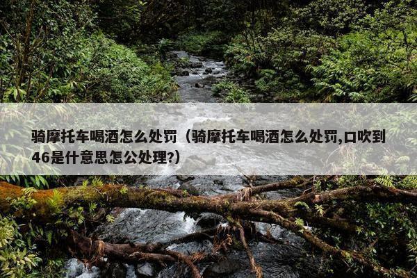 骑摩托车喝酒怎么处罚（骑摩托车喝酒怎么处罚,口吹到46是什意思怎公处理?）