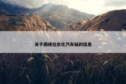 关于西峡社会化汽车站的信息