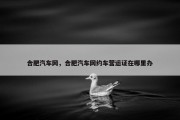 合肥汽车网，合肥汽车网约车营运证在哪里办