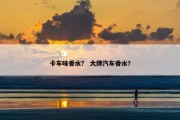卡车味香水？ 大牌汽车香水？