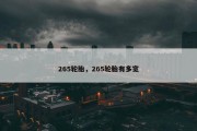 265轮胎，265轮胎有多宽
