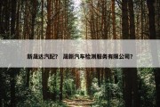 新晟达汽配？ 晟新汽车检测服务有限公司？