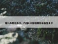 摩托车胎压多少，巧格125踏板摩托车胎压多少