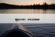 装柱子卡车？ 卡车立柱是啥？